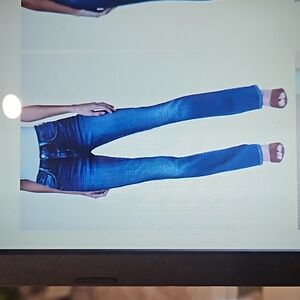 L'Agence Oriana high waist straight leg jeans